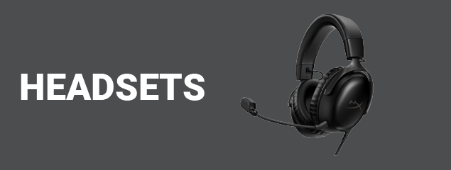 Info banner over headsets